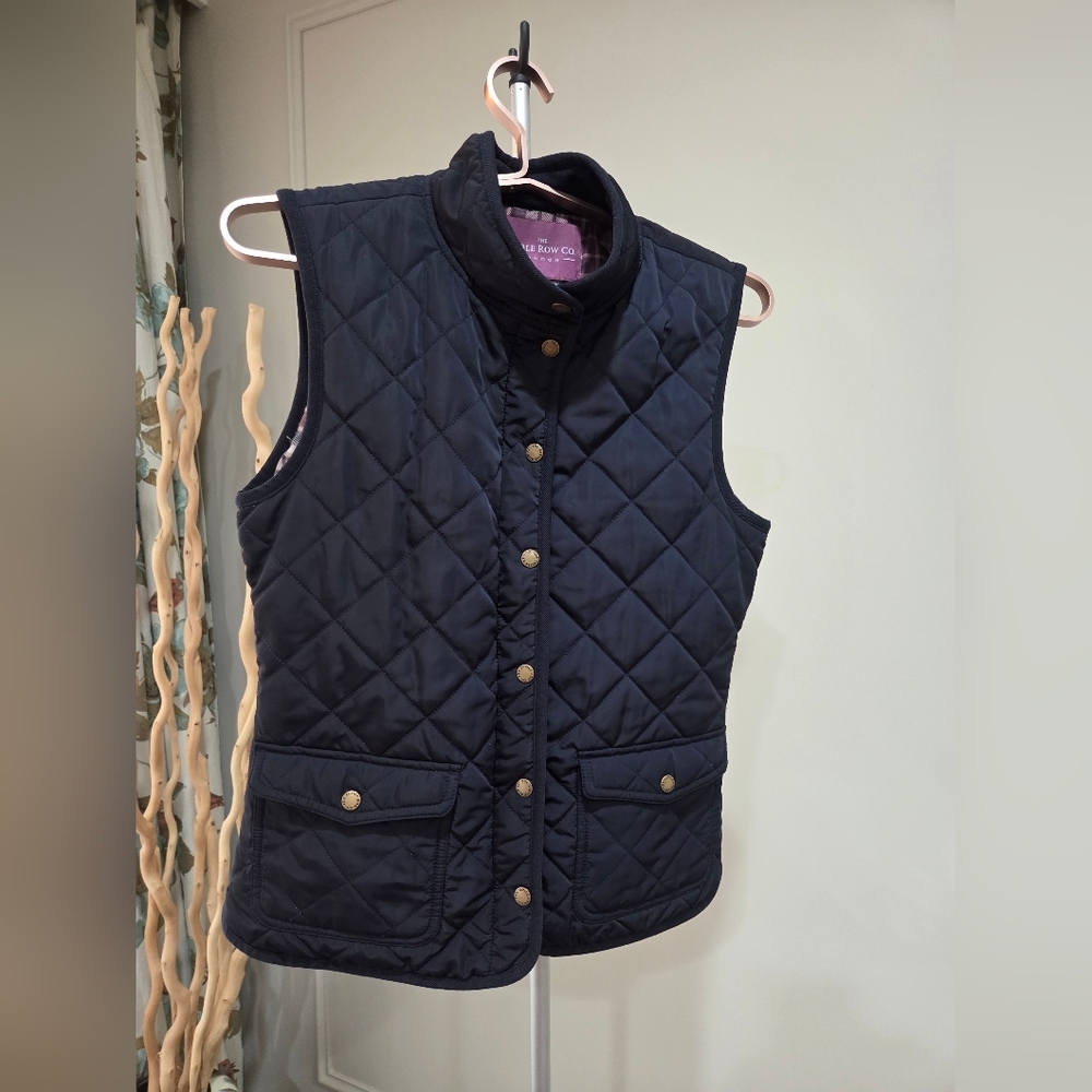 The Savile Row Co. Women's Quilted Blue  Vest Sz.M